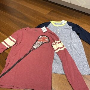 Set of 2 boys size 12 long sleeve shirts from JCrew